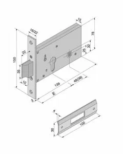Serratura inf.all f16 121.50.01.0 welka