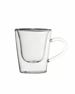 Tazza caffe vetro espresso pz 2 cc 120 l.bormioli