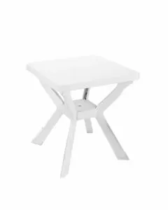 Tavolo resina reno bianco 70x70 progarden