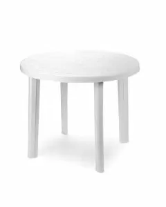 Tavolo resina tondo bianco 90 progarden