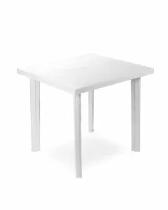 Tavolo resina fiocco bianco 80x75 progarden