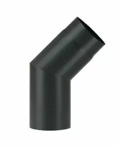 Gomito acciaio 45^ 15 nero 2mm aeternum ala