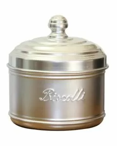 Barattolo alluminio biscotti cm 16 h 11 ottinetti