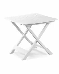 Tavolo resina piegh.tevere bianco 79x72 progarden