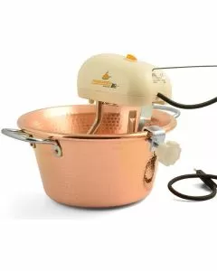 Polentina rame tonda induzione l 6,5 cm 30 lar