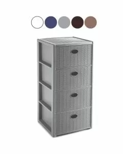 Cassettiera p.4 elegance blu n.40x40 h 80 stefanpl