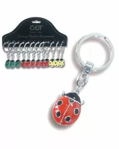 Portachiavi anello coccinella pz 12 geit