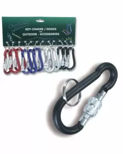 Portachiavi anello moschettone lock 8 pz 12 geit