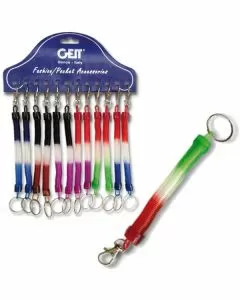 Portachiavi anello molla spirale pz 12 geit