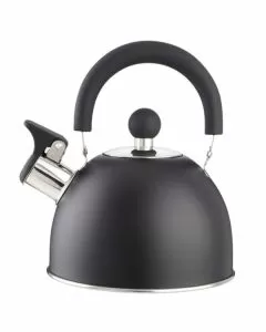 Bollitore inox fischio nero satinato l 1,5 eva