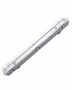 Plafoniera rettangolare stagna 2 tubi cm 127