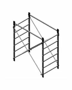 Trabattello alluminio alumito alzata h 180 facal