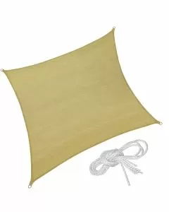 Vela ombreggiante beige quadra 5x5 trex 08587