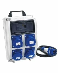 Quadro 4x2pt cee 16a ip55 m 2,5 rosi