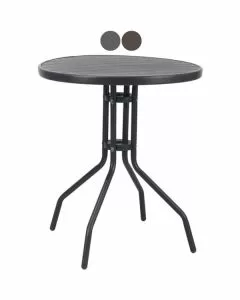 Tavolo wood tondo marrone cm 60 vette 09633