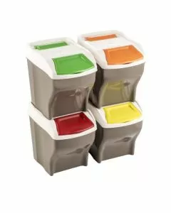 Pattumiera differenziata poker plus pz 4 l 27 bama