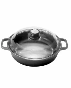 Tegame 2 manici c/coperch. cm 28 extrablack risoli