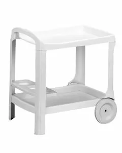 Carrello resina bibite astro bianco progarden