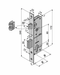 Serratura inf.all 101.20.01.0 welka