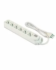 Multipresa 6x2pt sk bianco int retail 474304 fme