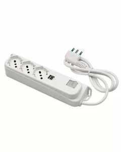 Multipresa 3x2pt sk 2 usb int retail 47450 fme
