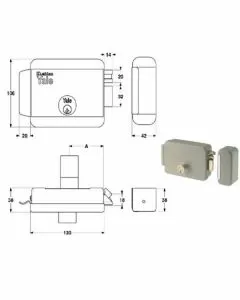 Elettroserratura app.ferro sx y68080-60-2 yale