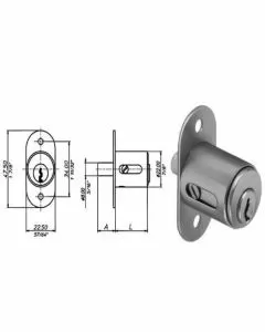 Serratura mobili push 2224 meroni