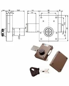 Serratura ferroglietto pompa 3 m 34353 mottura