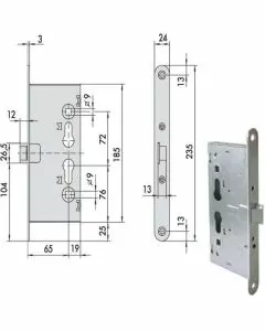 Elettroserratura inf.tagliafuoco 13160-65-2 cisa