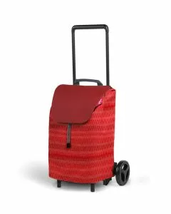 Carrello spesa easy rosso l 40 34x45 h 96 gimi