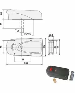 Elettroserratura app.ferro 1a731-00-0 cisa
