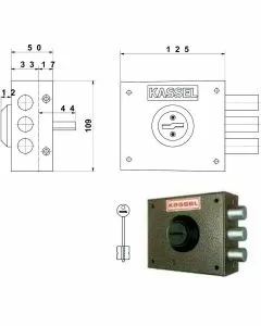 Serratura sic.semplice dx dm 1001 kassel