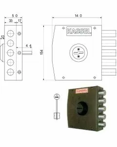 Serratura sic.semplice sx dm 1102 kassel