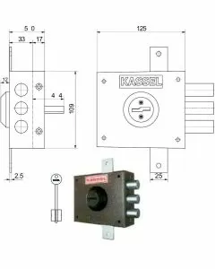 Serratura sic.triplice sx dm 1202 kassel