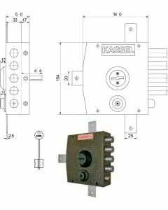 Serratura sic.quintuplice sx dm 1552 kassel