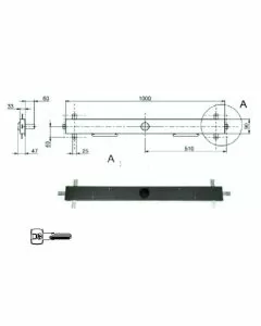 Serratura bascule spranga pompa 6002 kassel