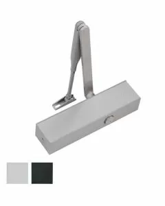 Chiudiporta aerodinamico argento ts 83 bca dorma