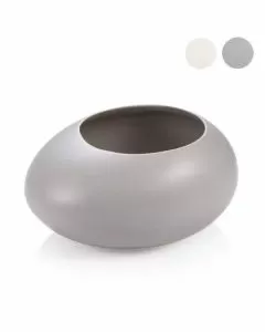 Vaso fiori stones grigio 15x19 h 9,5 fancy tescoma