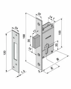 Serratura inf.all 109.30.01.0 welka