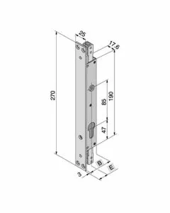 Serratura inf.ferro 088.19.01.0 welka