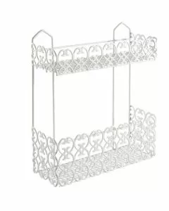 Mensola bagno florenz rett. 2p 30x10 h 36 metaltex