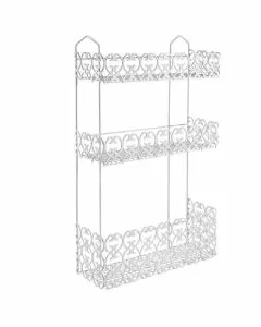 Mensola bagno florenz rett. 3p 30x10 h 51 metaltex