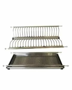 Scolapiatti inox raccogligocce cm 56 ms