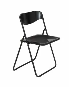 Sedia acciaio poker new nera metalfar