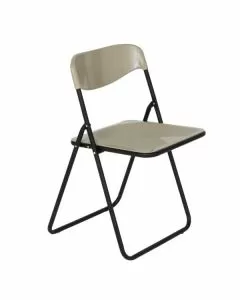 Sedia acciaio poker new tortora metalfar