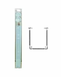 Tubo tende doccia 80+ 80+ 80 aglaia 02617