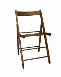 Sedia legno pieghevole birreria noce vette 10027