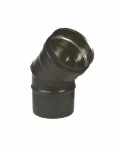 Gomito inox 45^ 10 nero pellet 300 maral