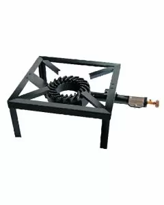 Fornellone gas gpl 4 piedi acc.40x40 lapillo 00835
