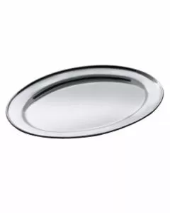 Vassoio acciaio ovale cm 45x30 xtra 12549